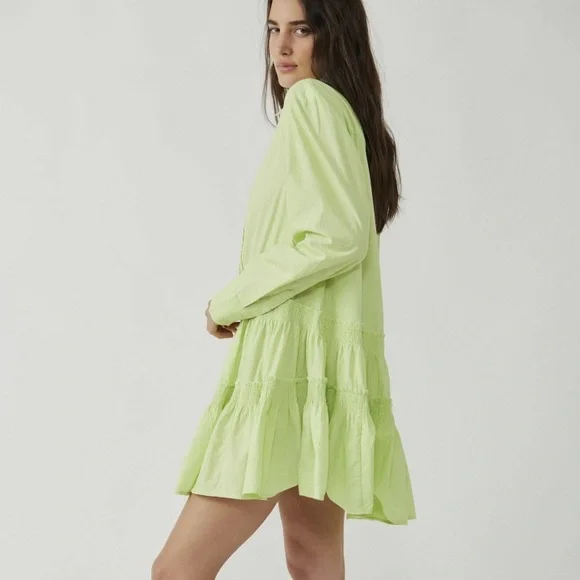 goldie mini dress Free People Goldie Baloon Sleeve Mini Dress – Treehouse On Main